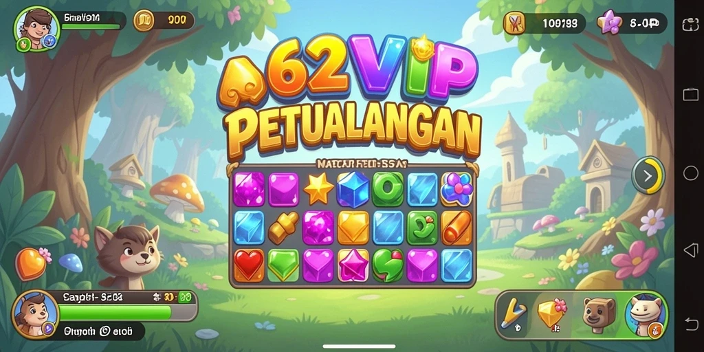 Tampilan gameplay seru dan menantang dari 62VIP.