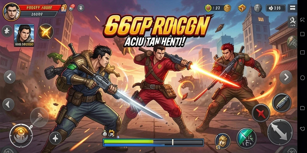 Tampilan gameplay <strong>666FF</strong> yang mendebarkan dan penuh aksi.
