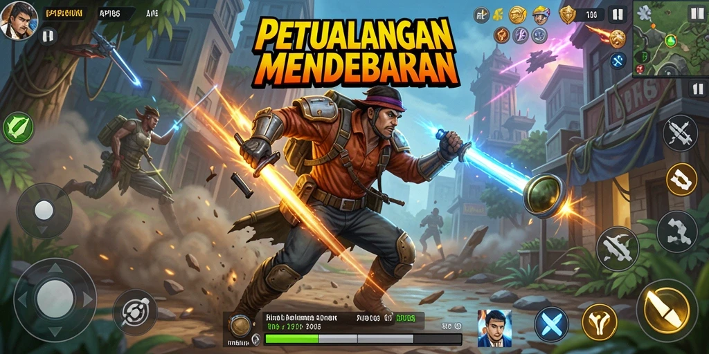 Menampilkan aksi mendebarkan dari game API66 yang penuh tantangan.