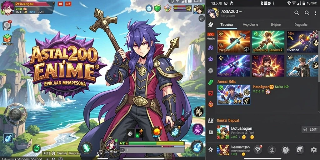 Tampilan mengesankan dari gameplay ASIA200 yang menawan.