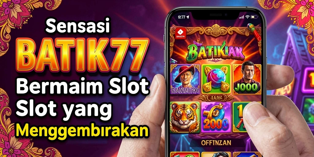 Tangkapan layar gameplay Slot yang menampilkan keseruan BATIK77.