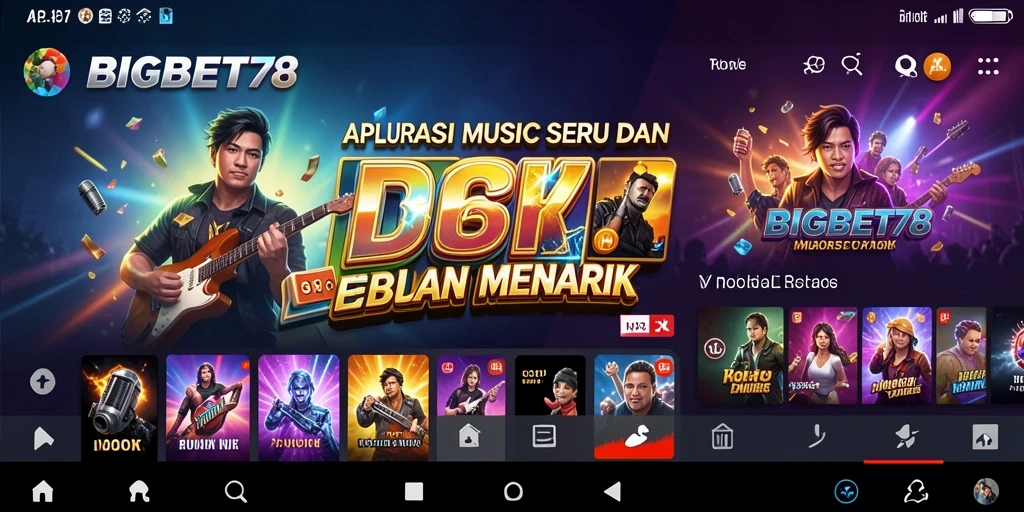 Tampilan gameplay BIGBET78 yang menarik saat bermain musik.