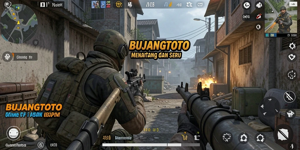 Gameplay seru BUJANGTOTO dalam aksi pertempuran FPS.