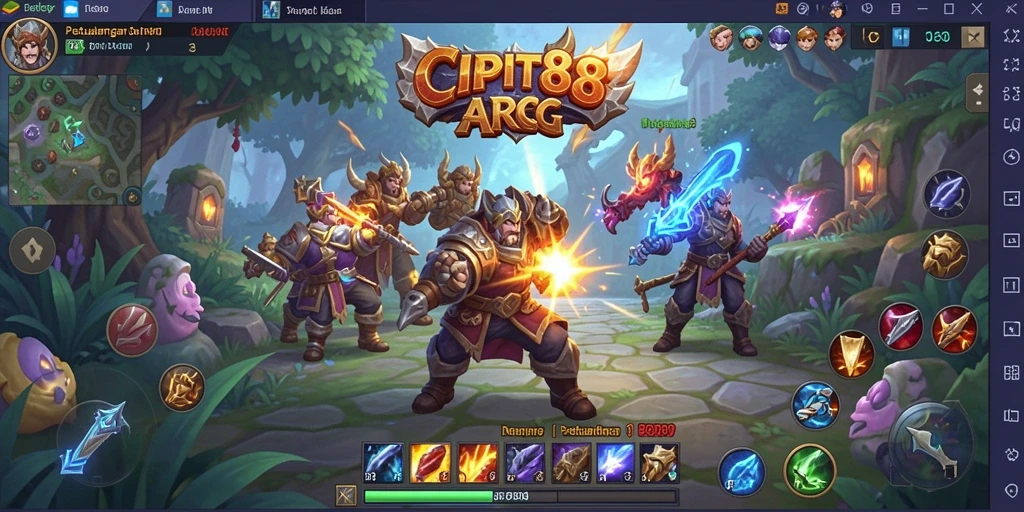 Gameplay seru dari CIPIT88 menampilkan aksi bertempur yang intens.