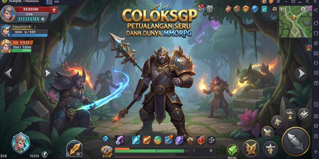 Tangkapan layar menampilkan aksi seru dalam permainan COLOKSGP.