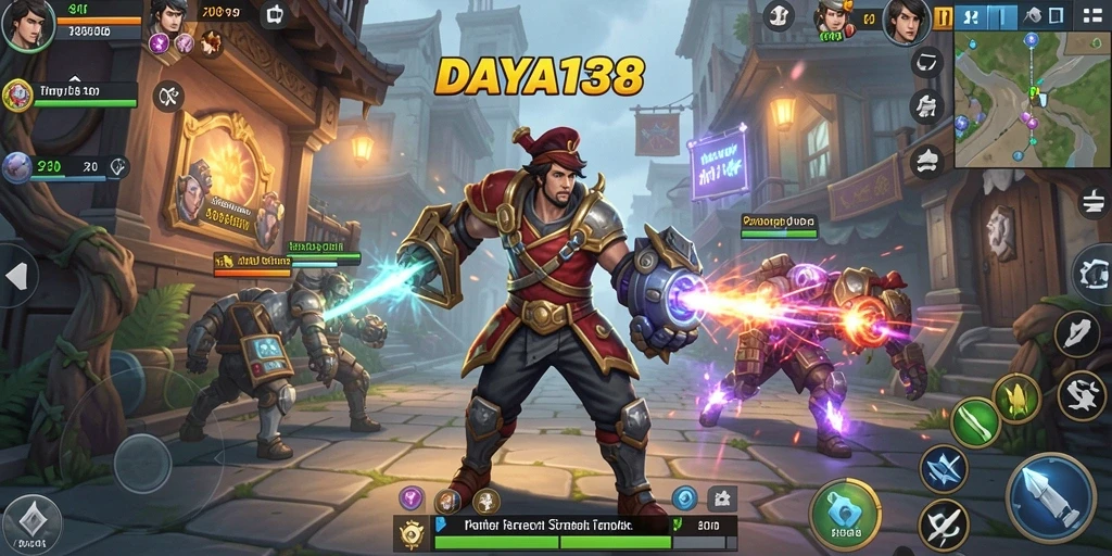 Tampilan strategis intens dalam DAYA138 saat pemain mengatur pasukan.