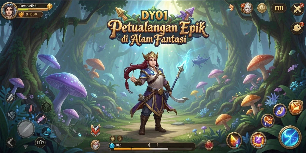 Tampilan gameplay DY01 yang memukau dengan pertarungan epik dan petualangan seru.
