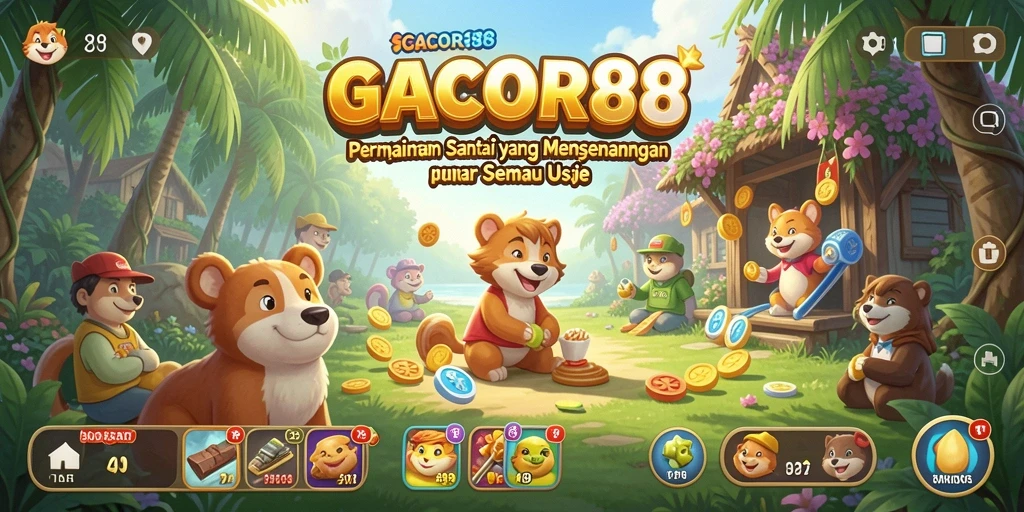 Tampilan gameplay seru dan colorful dari GACOR88.