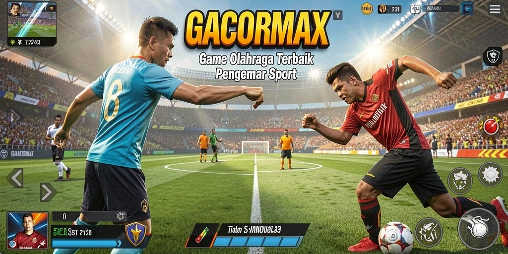 Tangkapan layar <strong>GACORMAX</strong> menampilkan aksi seru dalam pertandingan olahraga.
