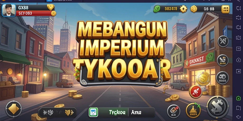 Tangkapan layar gameplay GX88 menampilkan strategi bisnis yang menantang.