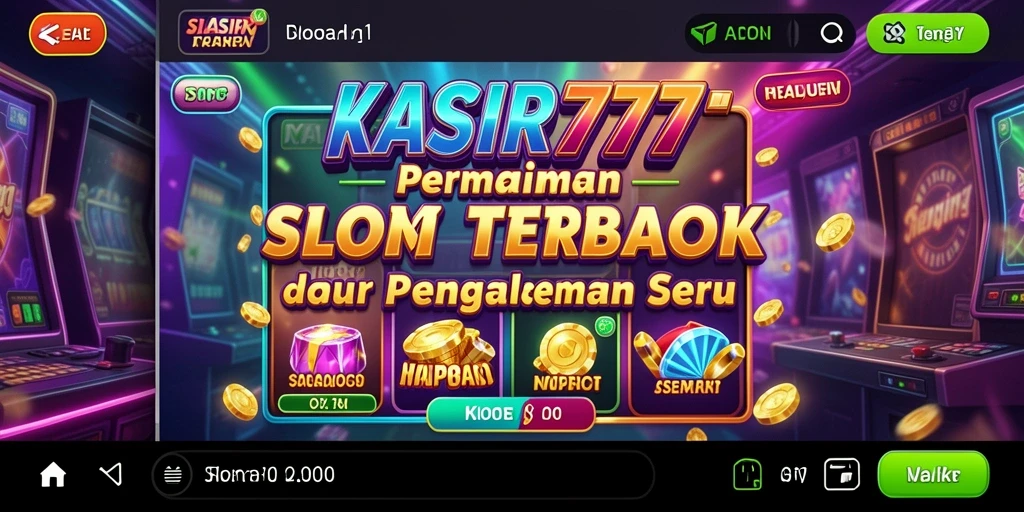 Tampilan gameplay KASIR777 yang seru dengan variasi mesin Slot.