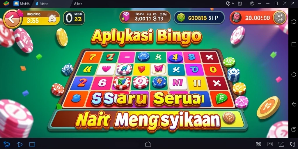 Gameplay Bingo seru di ME355 penuh warna dan interaktif.
