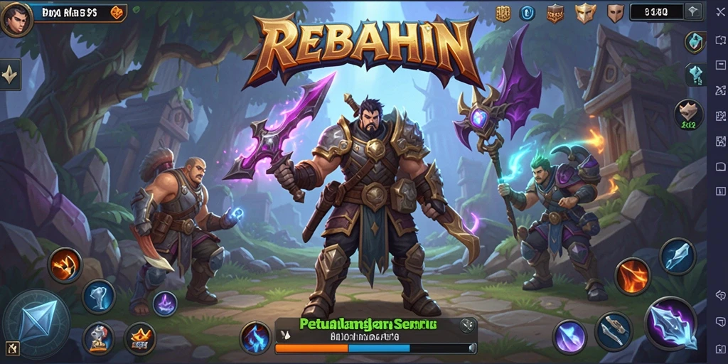 Tampilan gameplay menarik dari <strong>REBAHIN</strong> yang menampilkan pertarungan seru.