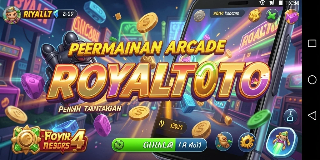 Tampilan gameplay <strong>ROYALTOTO</strong> yang penuh warna dan menarik.