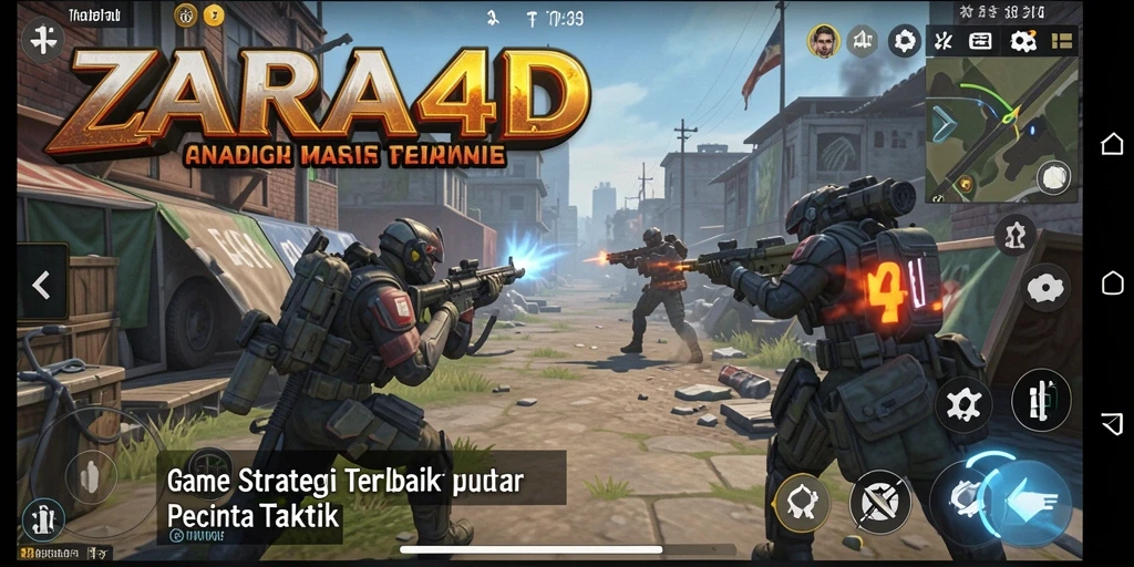 Screenshot gameplay ZARA4D yang menampilkan pertempuran strategis.
