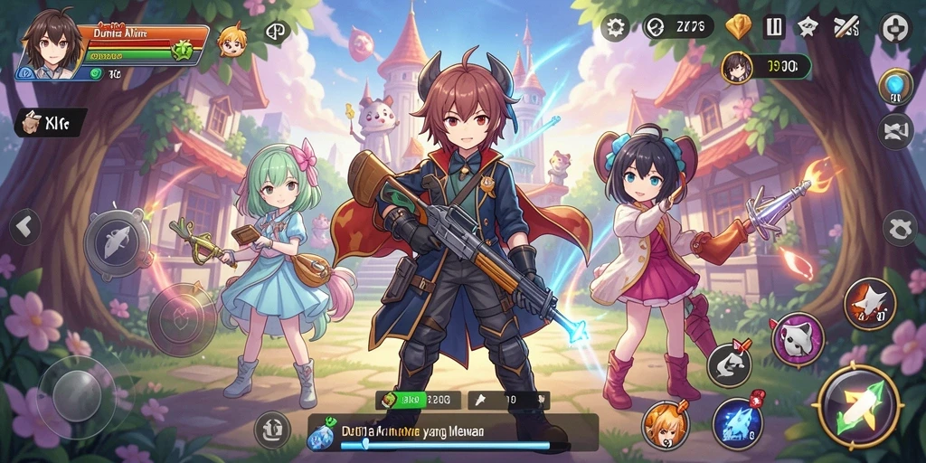Tampilan aktif dari gameplay ZK9 yang epik dan penuh aksi.